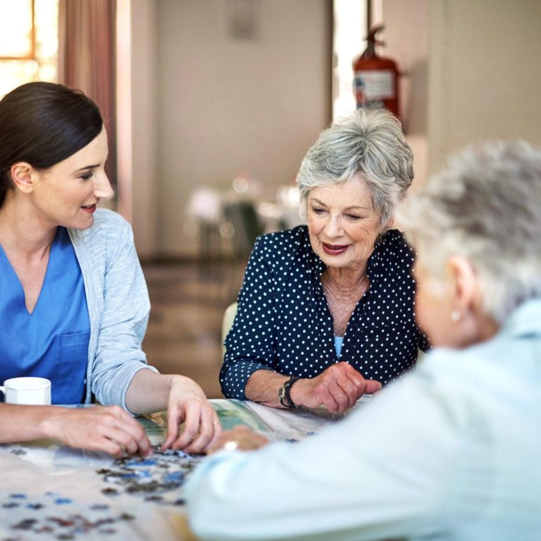 Puzzles are a great social activity for seniors